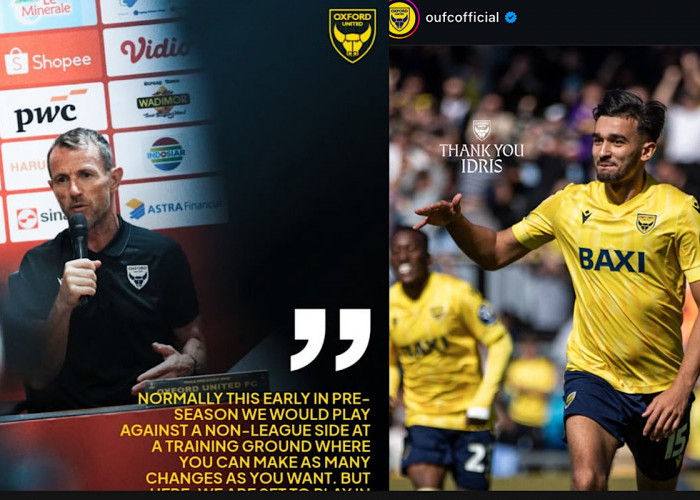 40 Ribu Suporter di GBK, Gary Rowett: Ini Bukan Pramusim Biasa Bagi Oxford United  