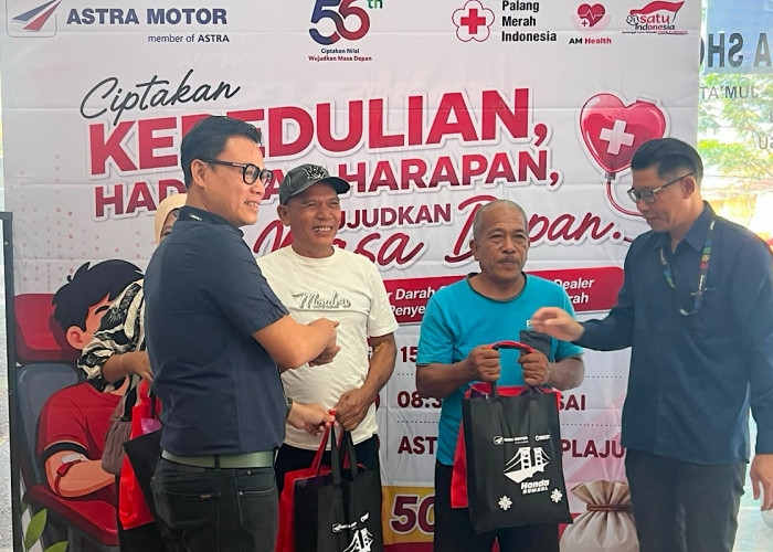 Ciptakan Kepedulian, Hadirkan Harapan, Astra Motor Sumsel Gelar Donor Darah HUT ke-56
