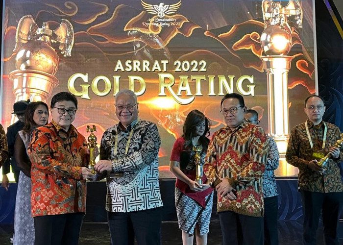 Bank Sumsel Babel Raih Gold Rank pada Asia Sustainability Reporting Rating 2022