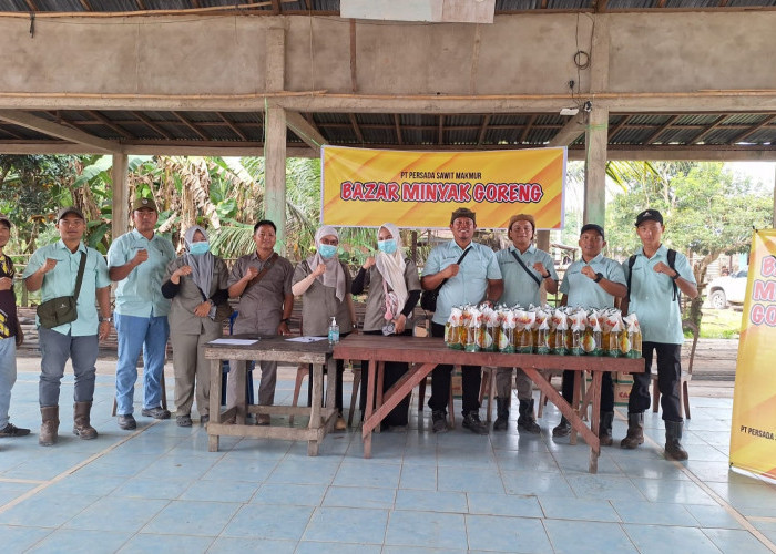 Jelang Hari Raya Idulfitri PT Persada Sawit Makmur Gelar Bazar Minyak Goreng