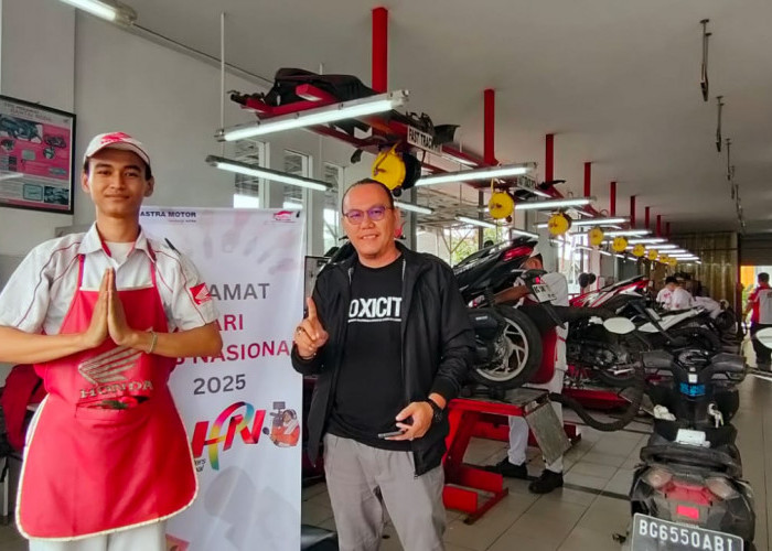 Astra Motor Sumsel Gelar Program Servis Gratis untuk Kalangan Pers dalam Rangka Hari Pers Nasional 2025