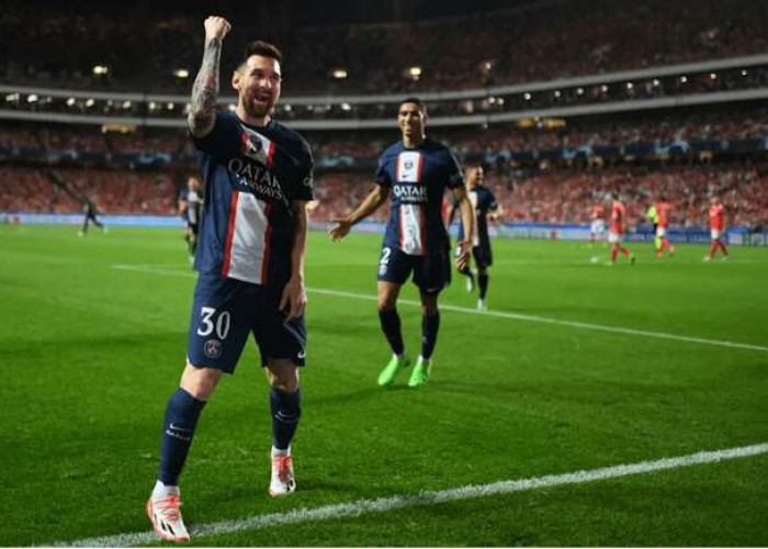 Lionel Messi Cetak Gol, Namun Gol Bunuh Diri Bikin PSG Hanya Raih Satu Poin di Kandang Benfica