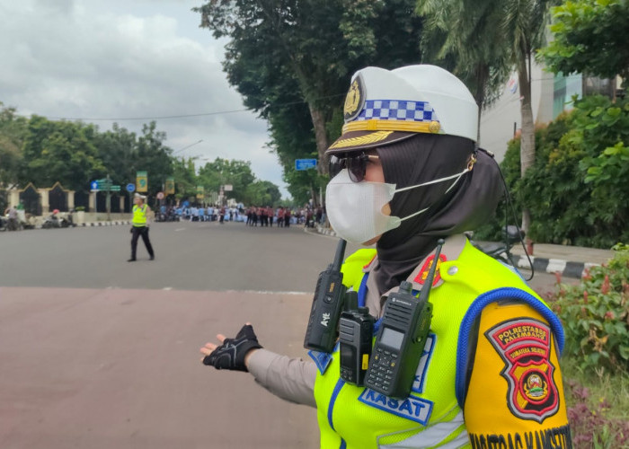 Demo Mahasiswa Depan DPRD Sumsel, Kasat Lantas Polrestabes Palembang Imbau Pengendara Cari Jalan Alternatif