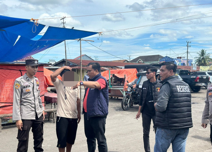 Diduga Terlibat Aksi Pungli & Premanisme di Parkiran Pasar Tanjung Raja Ogan Ilir, 4 Sekawan Diamankan Polisi
