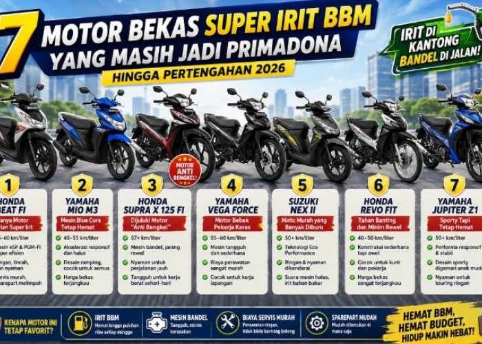 7 Motor Bekas Super Irit BBM Jadi Primadona Hingga Pertengahan 2026, Nomor 3 Dijuluki Motor 'Anti Bengkel'