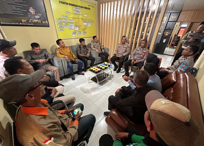 Polsek Pemulutan Ogan Ilir Gelar Rapat Koordinasi Penanggulangan dan Pencegahan Karhutla