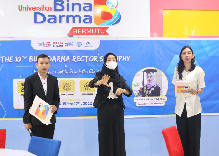Pembukaan Bina Darma Palembang Rectors Trophy Asian Online Competition Berlangsung Meriah