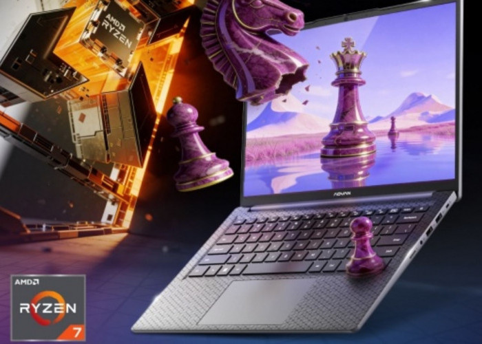 Advan Workplus AI, Laptop Rp 8 Jutaan Berbasis Ryzen 7 dan Dual Cooling Fan untuk Kerja Panjang