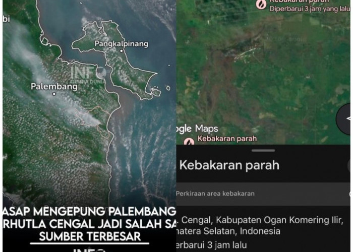 Asap Pekat Kepung Palembang, Karhutla Cengal OKI Disebut Jadi Salah Satu Penyumbang Terbesar