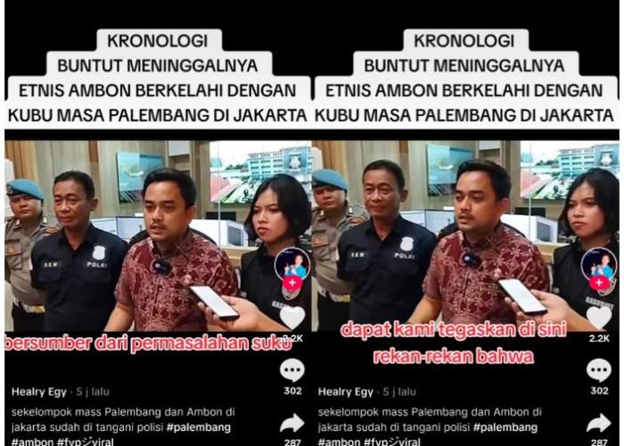 Pemicu Bentrok Palembang vs Ambon, Polisi Jelaskan Perkaranya, bukan Masalah Suku