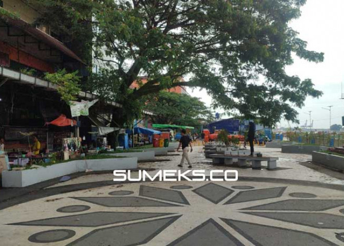 Pelataran Pasar 16 Ilir Palembang, Dulu Kumuh, Sekarang Jadi Plaza