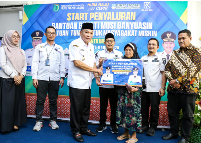 Bupati H M Toha: Program Bantu Umak Upaya Pemkab Muba Turunkan Angka Kemiskinan 
