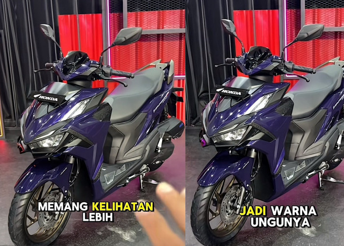 Motor Vario 160 Evo Varian Unggu Katanya Warna Kesukaan Janda, Tapi Ternyata Bapak-Bapak Juga Suka   