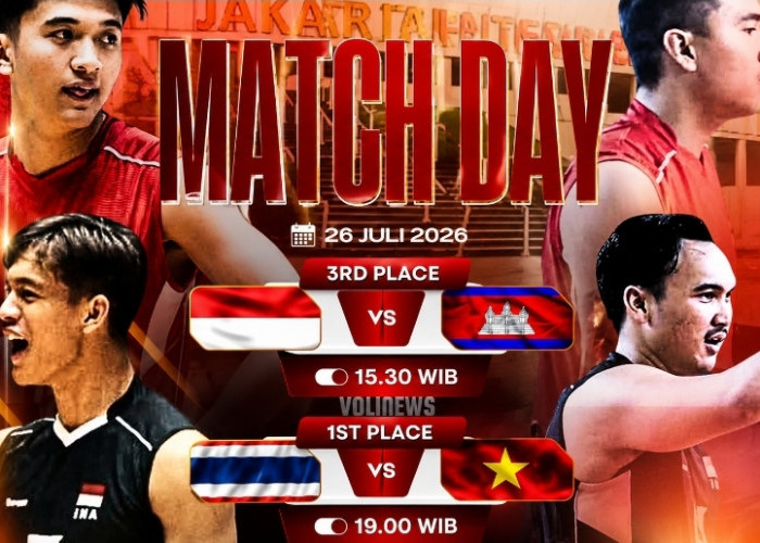 Final Day SEA V Cup 2026! Indonesia Kejar Perunggu, Thailand dan Vietnam Berebut Gelar Juara
