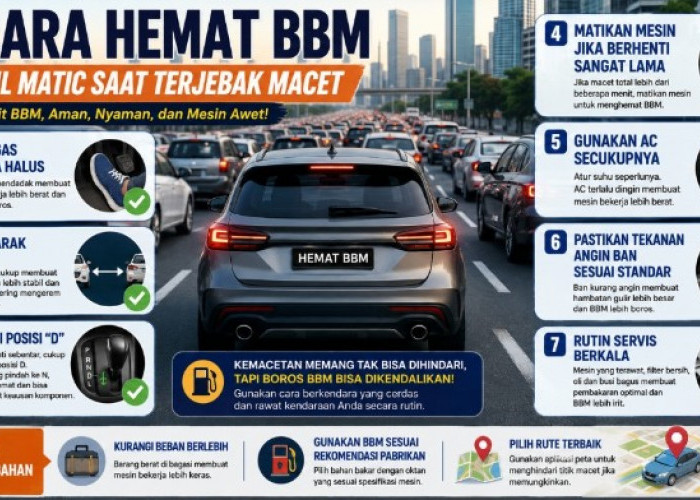 Jangan Asal Injak Gas! Ini 7 Cara Menghemat BBM Mobil Matic Saat Terjebak Macet Parah di Perkotaan