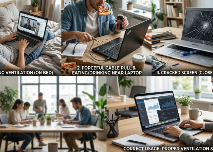 Tanpa Disadari, 10 Kebiasaan Ini Diam-Diam Mempercepat Kerusakan Laptop! Nomor 7 Masih Sering Dilakukan Banyak