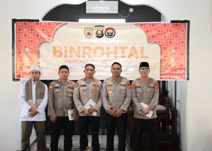 Polres OKI Rutin Giat Binrohtal dan Lepas Personel Tunaikan Ibadah Haji