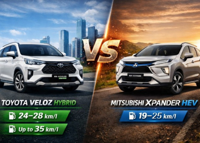 Head to Head Konsumsi BBM Toyota Veloz Hybrid vs Xpander HEV, Siapa MPV Hybrid Paling Irit?