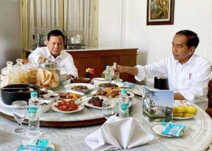 Prabowo Subianto Unggah Makan Bersama Presiden Jokowi di Istana Bogor