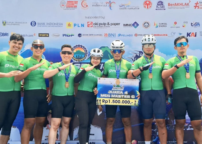 Pelindo Regional 2 Palembang Turunkan Tim Balap Sepeda Di Sriwijaya Ranau Gran Fondo 2025