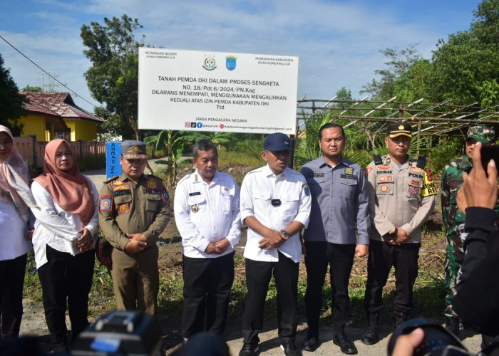 Pemkab dan Kejari OKI Pasang Plang di Hutan Kota: Upaya Kuat Amankan Aset Daerah