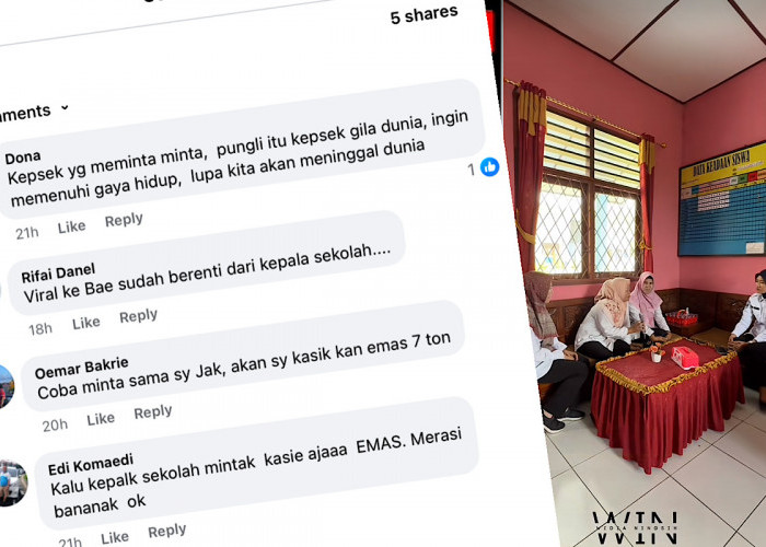 Sumpah Serapah Netizen Pada Oknum Kepala Sekolah Minta Setoran Emas
