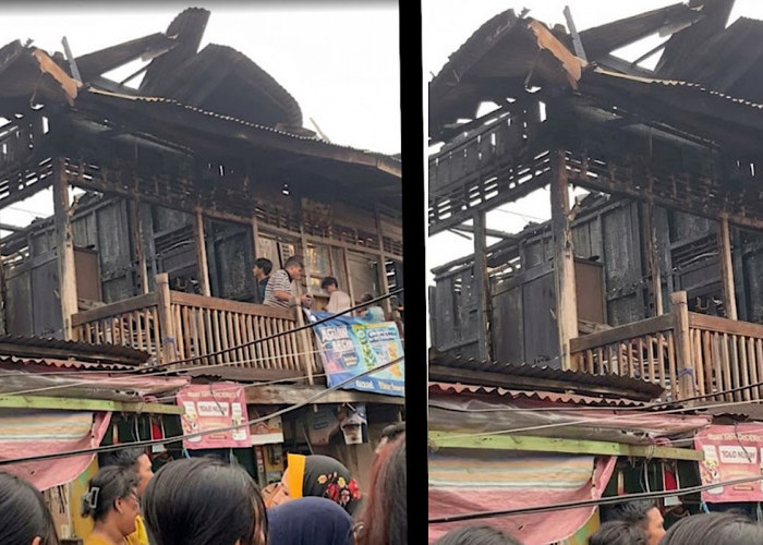Pemuda Bakar Bantal, 2 Rumah Hangus di Kawasan Pasar 26 Ilir 