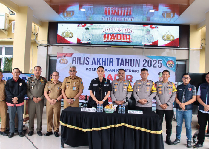Polres OKI Ungkap Tuntas 15 Kasus Menonjol di Tahun 2025