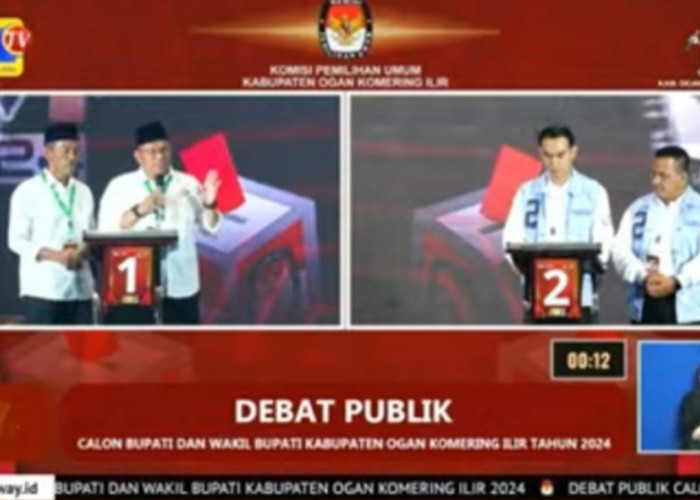 Debat Publik Paslon OKI Memanas, Djakfar Shodik Tampak Gugup di Panggung