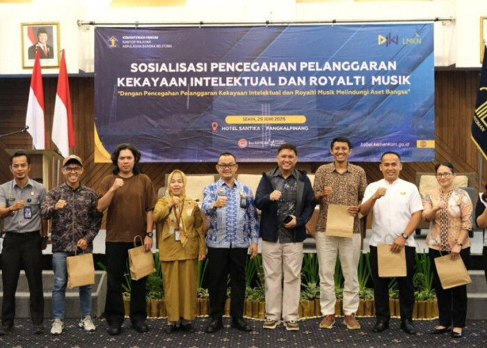 Kemenkum Babel Ingatkan Pelaku Usaha: Musik di Tempat Usaha Wajib Bayar Royalti