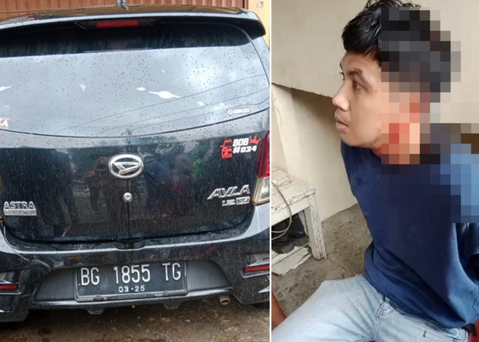 Pria Ini Diamuk Massa Saat Bawa Kabur Taksi Online di Jalan Sukabangun Palembang