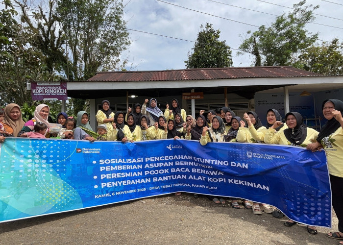 PUSRI Dorong Desa Tebat Benawa Makin Sehat dan Cerdas Lewat Program Kopi Berkelanjutan