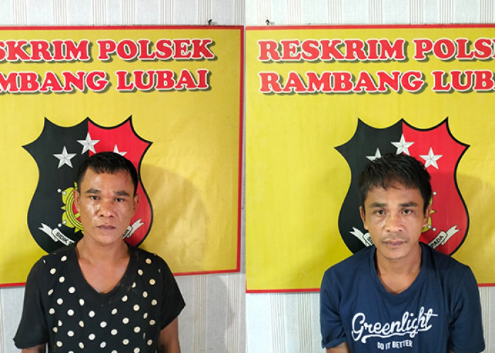2 Pelaku Pencurian Pipa Milik Pertamina Diamankan Polsek Rambang Lubai