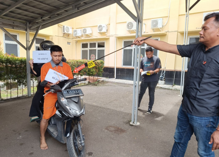 Polisi Gelar Reka Ulang Kasus Pembunuhan di Muara Baru OKI, Tersangka Jalani 14 Adegan 