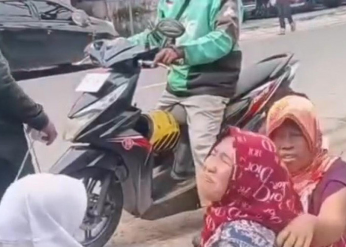 Viral di Medsos Emak-emak di Sako Menangis Histeris, Motor Digondol Maling
