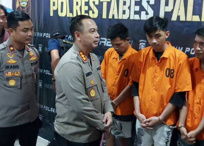 2 Oknum Mahasiswa Ikut Menikmati Hasil Perampokan Toko Kelontongan di Palembang, Sembunyikan BB Senpi
