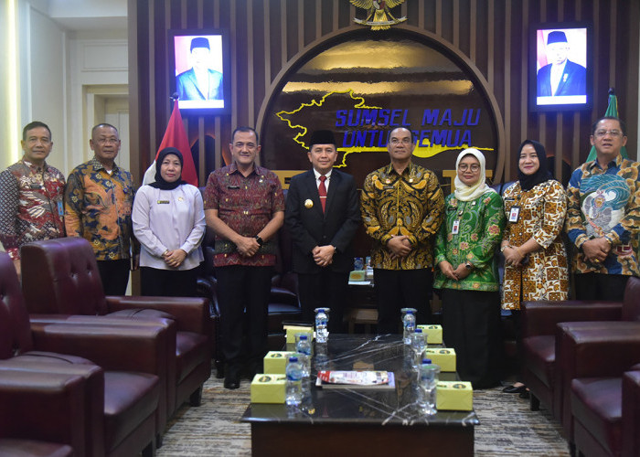 Audiensi dengan Pj. Gubernur Sumsel, Kakanwil Ilham Djaya Bahas Implementasi Hukum dan HAM 