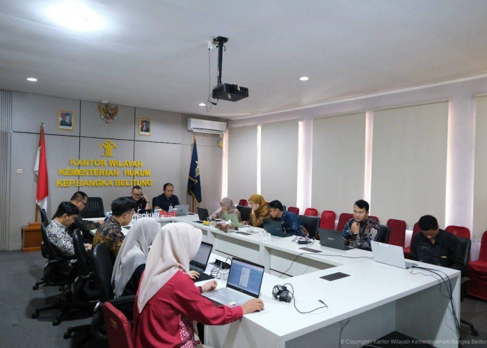 Kanwil Kemenkum Babel Ikuti Sosialisasi KUHP Nasional dan KUHAP Baru untuk Perkuat Penegakan Hukum