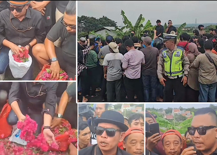 Aksi Tabur Bunga Tragedi Vina di Jembatan Talun Cirebon, Peserta Aksi Berharap Kasus Ini Cepat Terungkap  