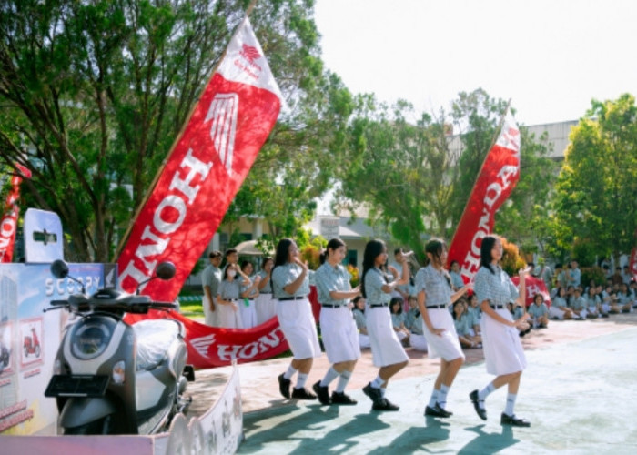 Honda Genergy Astra Motor Sumsel Bawa Edukasi Keselamatan dan Kreativitas Pelajar Lubuk Linggau
