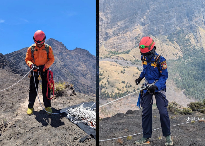 Hari Ke-5 Pencarian Korban Pendaki Rinjani Dari Jakarta Belum Ditemukan, Drone Thermal Basarnas Dikerahkan 