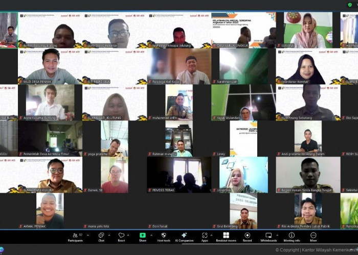  Kemenkum Babel Gelar Pelatihan Paralegal Posbankum Desa/Kelurahan se-Kabupaten Bangka Tengah