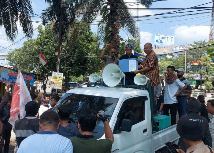 Pertanyakan Penetapan Tersangka Kasus Penipuan dan Penggelapan, Elemen Masyarakat Ini Datangi Polda Sumsel  