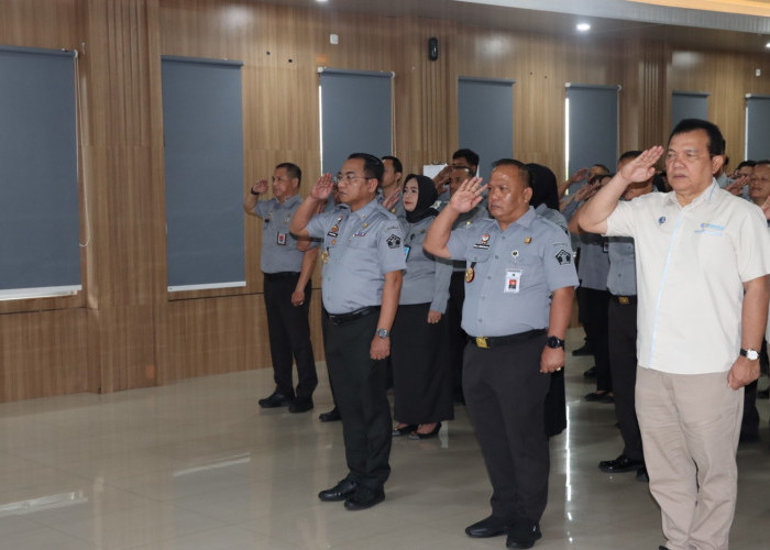 Kemenkum Sumsel Ikuti Apel Bersama, Menko Yusril Tekankan Kesiapan Aparatur Hadapi Hukum Baru