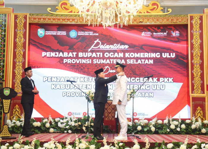 Pj Gubernur Elen Setiadi Resmi Lantik M Iqbal Alisyahbana Jadi Pj Bupati OKU 