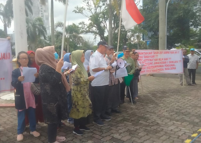 Pensiunan dan Purnawirawan TNI di Palembang Cari Keadilan, Desak DPRD Sumsel Gelar RDP Panggil Pangdam 