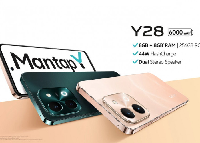  Vivo Y28: HP 2 Jutaan Dilengkapi Baterai 6.000mAh Didukung Fast Charging 44W