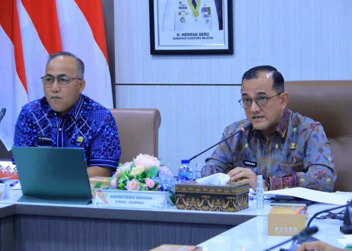 Program Strategis Nasional di Sumsel Difinalisasi, Sekda Sumsel Pimpin Rapat