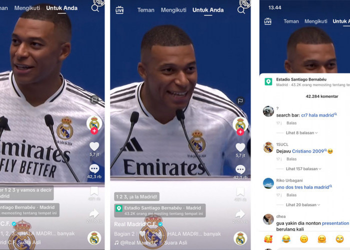 Resmi Dikenalkan Real Madrid Kylian Mbappe Tiru CR7, Nomor Punggung hingga 'Uno, Dos, Tres, Hala Madrid!'