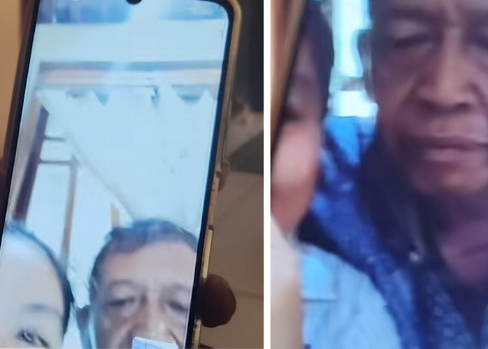 Video Call Kakek Tarman Mesra Sama Istri Mahar Rp3 Miliar, Tidak Kabur Tapi Bulan Madu di Ponorogo  